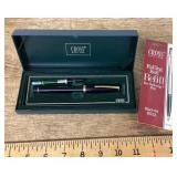 Cross fountain pen and rolling ball refill