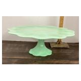 Jadeite cake plate