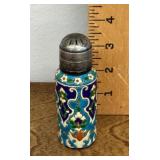 Antique enameled salt shaker
