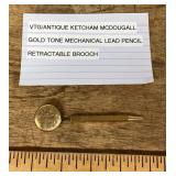 Ketcham McDougall mechanical pencil brooch