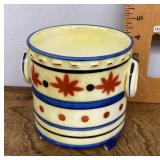Czech painted pottery pot