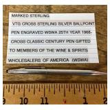 Cross sterling silver ballpoint pen
