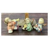 3 Hummel angel musician candle holders --full bee