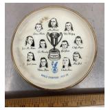 1958 St. Louis Hawks collector plate