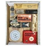 Assorted stereo accessories --Garrard spindle