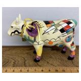 Ceramic cow coin bank