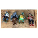 4 Teenage Mutant Ninja Turtles action figures