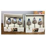2 sets of gnome pot stakes