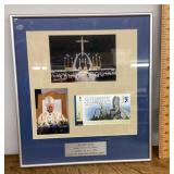 Framed Pope picture