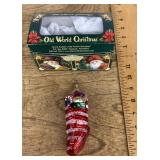 Old World Christmas mercury glass ornament