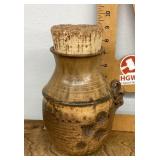 Nancy Kibens studio pottery pot with cork
