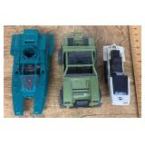 3 vintage 1980s G.I. Joe vehicles