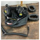 Racing Radios headset with mouthpiece