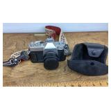 Mamiya 500TL film camera and case