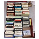 Group of 8 track tapes