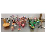 Group of figures and toys