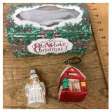2 Mercury glass ornaments