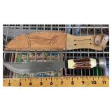 Fixed blade stag handle Tramontina knife