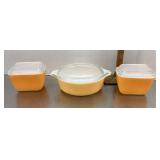Pyrex refrigerator dishes and casserole