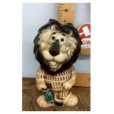 Lefton ceramic lion coin bank