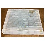 AAF cloth map chart of Eastern Asia