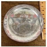 Danbury Mint sterling and gold collector plate