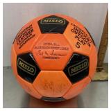 Autographed soccer ball