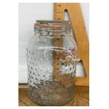 Glass storage jar