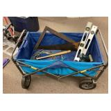 Large folding wagon and contents
