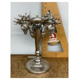 Aluminum deer head pillar candleholder