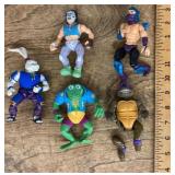 5 Teenage Mutant Ninja Turtles action figures