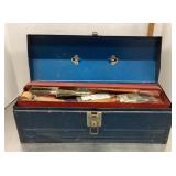 Metal toolbox plus contents