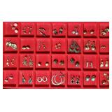 29 pairs of costume jewelry earrings