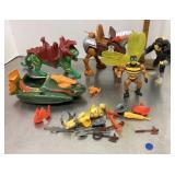 He-Man Masters of the Universe figures, etc.