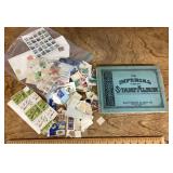 Stamps and stamp album
