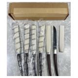 Set of 6 MCM Ekco Eterna steak knives NOS