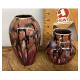 Czech ceramic vase and jug set