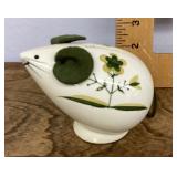 Ceramic mouse coin bank