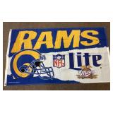 1996 Rams Miller Lite flag 3x5
