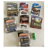 8 die cast cars
