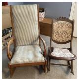 2 rocking chairs