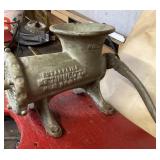 Large Enterprise meat grinder mounted on board