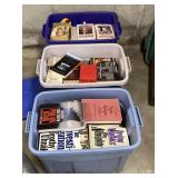 3 totes of books