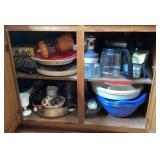 Contents of lower kitchen cabinets