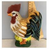 Carved wood rooster