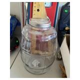 Glass pretzel jug