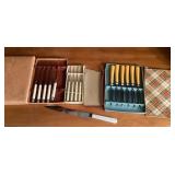 Steak knife sets and kitchen knife