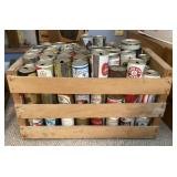 Create of vintage beer cans