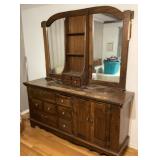 Pine dresser with mirror