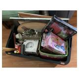 Clean up lot with tote